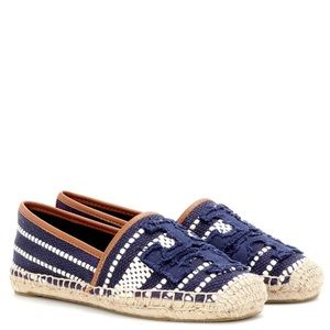 Tory Burch Shaw Espadrilles Navy Sea/royal Tan